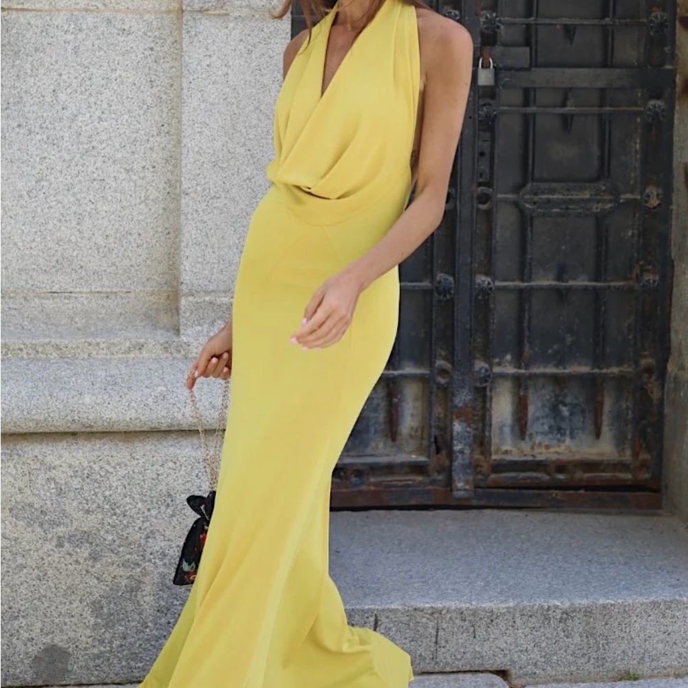Kaoa yellow maxi dress